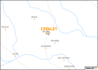 map of Crawley