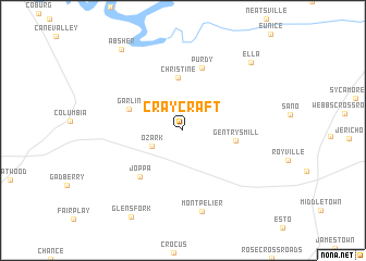 map of Craycraft