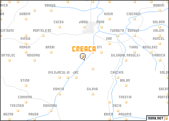 map of Creaca