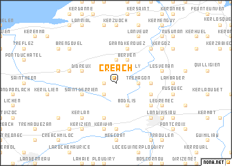 map of Créacʼh