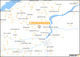 map of Creaghadoos