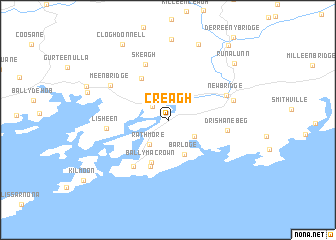 map of Creagh