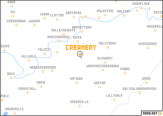 map of Creamery