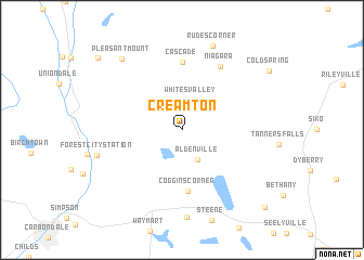 map of Creamton