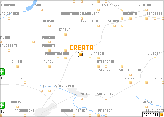 map of Creaţa