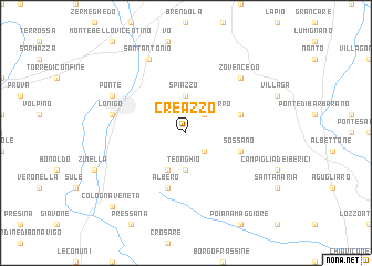 map of Creazzo