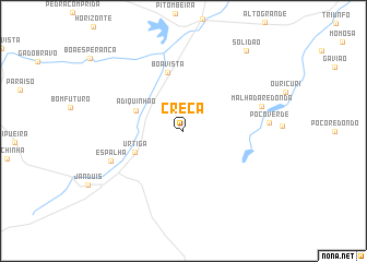 map of Creca