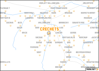 map of Créchets