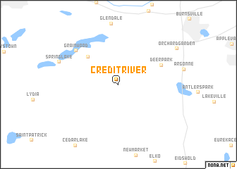 map of Credit River