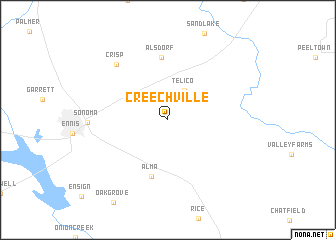 map of Creechville