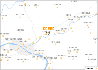 map of Creed