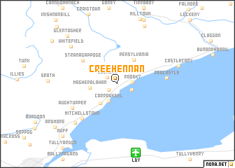 map of Creehennan