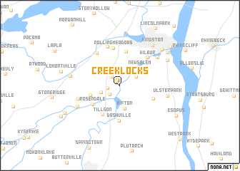 map of Creeklocks