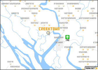 map of Creek Town