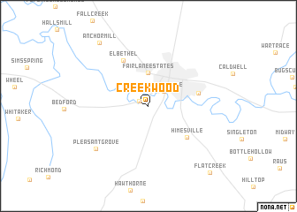 map of Creekwood