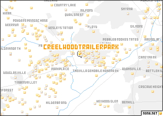 map of Creelwood Trailer Park