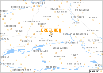 map of Creevagh