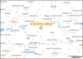 map of Creevelands