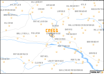 map of Cregg