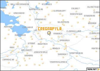 map of Cregnafyla