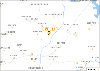 map of Crellin