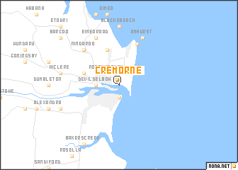 map of Cremorne