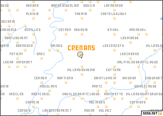 map of Crenans