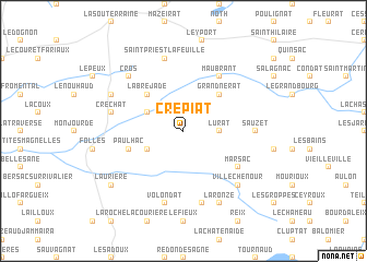 map of Crépiat