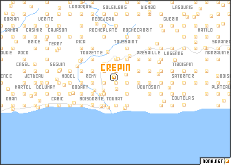 map of Crépin