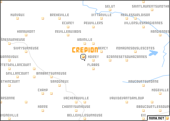 map of Crépion