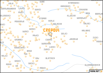 map of Crepovi