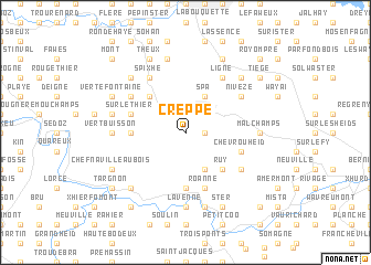 map of Creppe