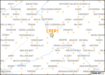 map of Crépy