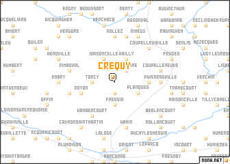 map of Créquy