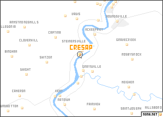 map of Cresap