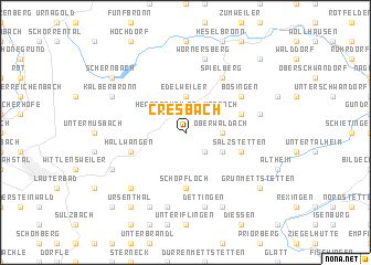 map of Cresbach