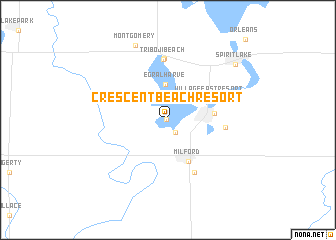 map of Crescent Beach Resort