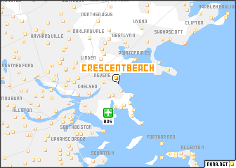 map of Crescent Beach