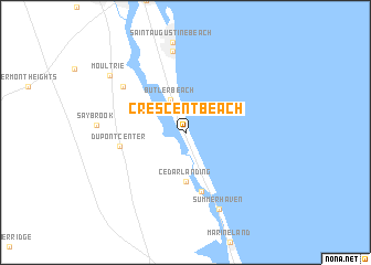 map of Crescent Beach