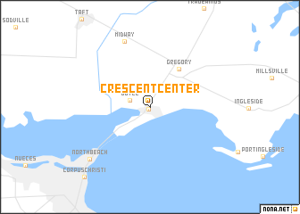 map of Crescent Center