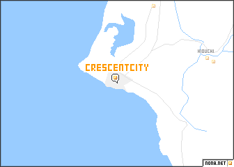 map of Crescent City