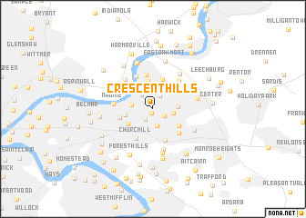 map of Crescent Hills