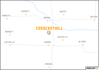 map of Crescent Hill