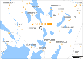 map of Crescent Lake