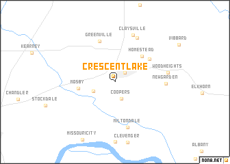 map of Crescent Lake