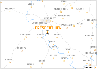 map of Crescent View