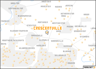 map of Crescentville