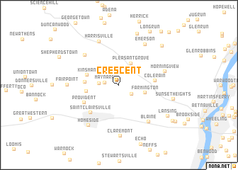 map of Crescent
