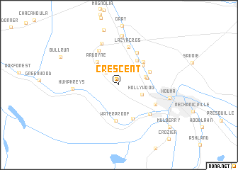 map of Crescent