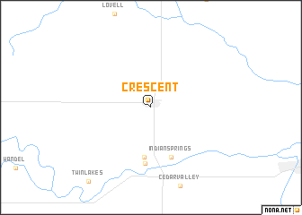 map of Crescent